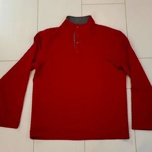 NWOT PROPERLY TIED wine pullover Large